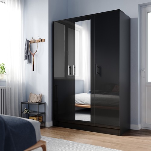 Black high gloss door - black,
