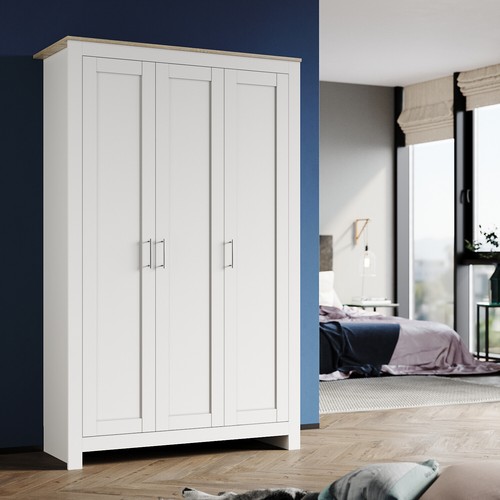 Matte door triple wardrobe - 3,