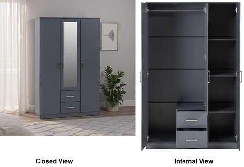 Mirrored wardrobe door - mirrored,