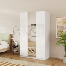 Mirrored 3 Door High Gloss