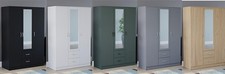 Wooden Wardrobe Modern 3 Doors