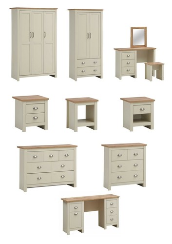 Cream oak bedroom - oak, furniture