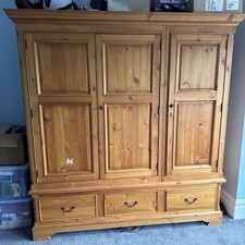 3-Door Wardrobe with Shelves &