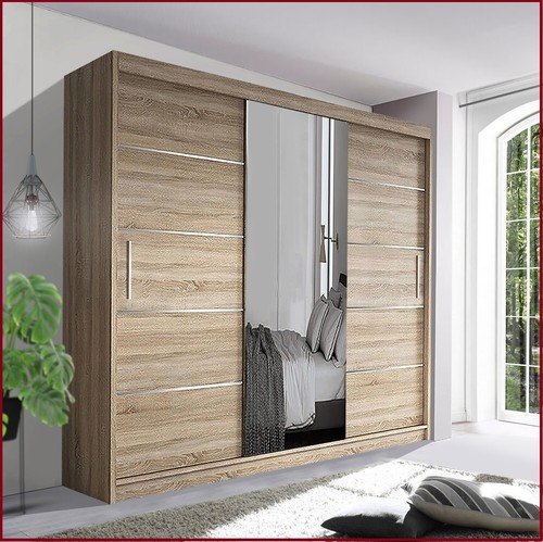 Sliding door wardrobe with - door,