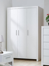 Rio 3 Door Wardrobe White |