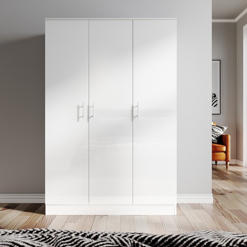 Door triple wardrobe white - triple,